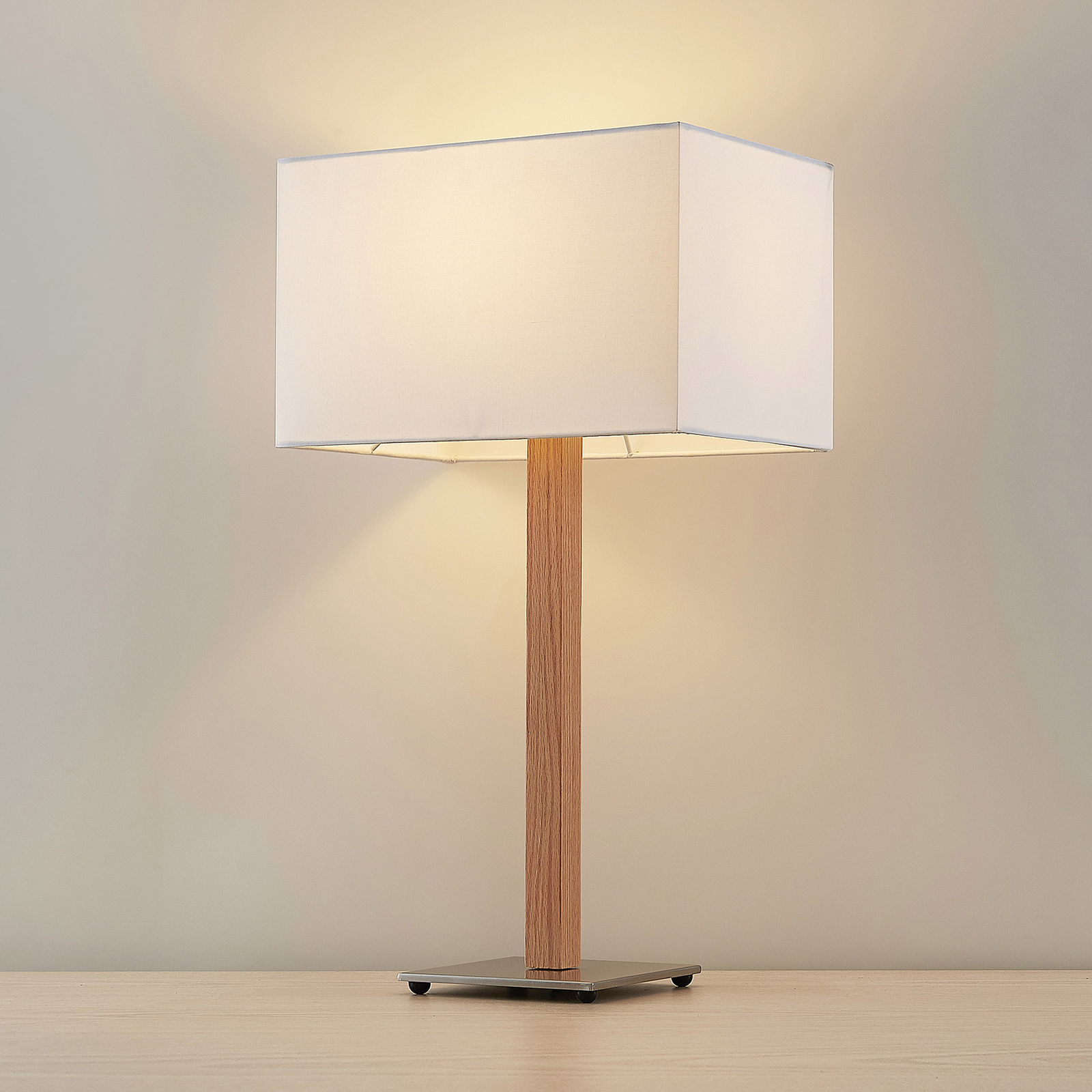 Lucande Heily -pöytävalaisin, Kulmikas, Valkoinen - Image 4