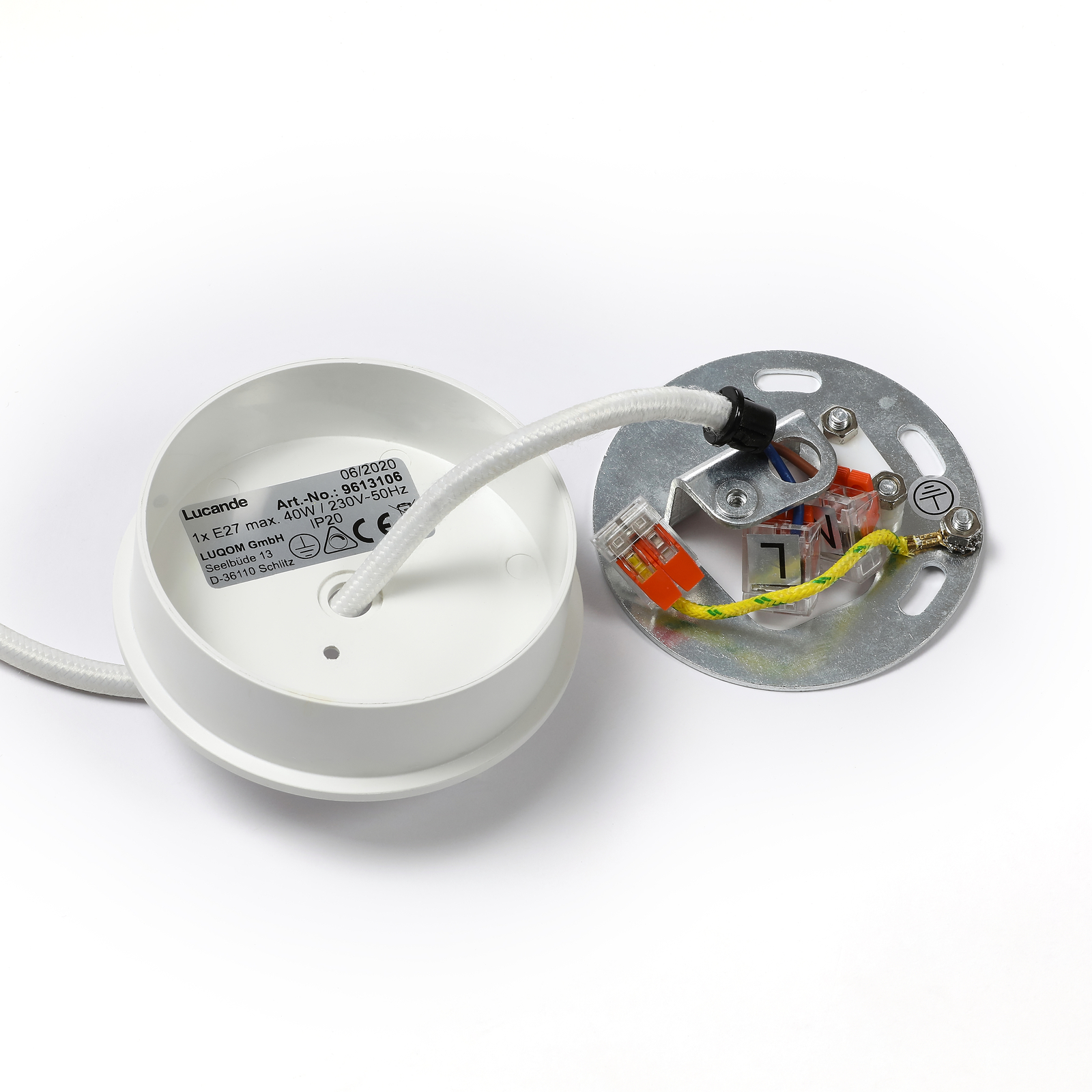 Lucande Herdis -riippuvalo Kipsiä, Ø 20 Cm - Image 7