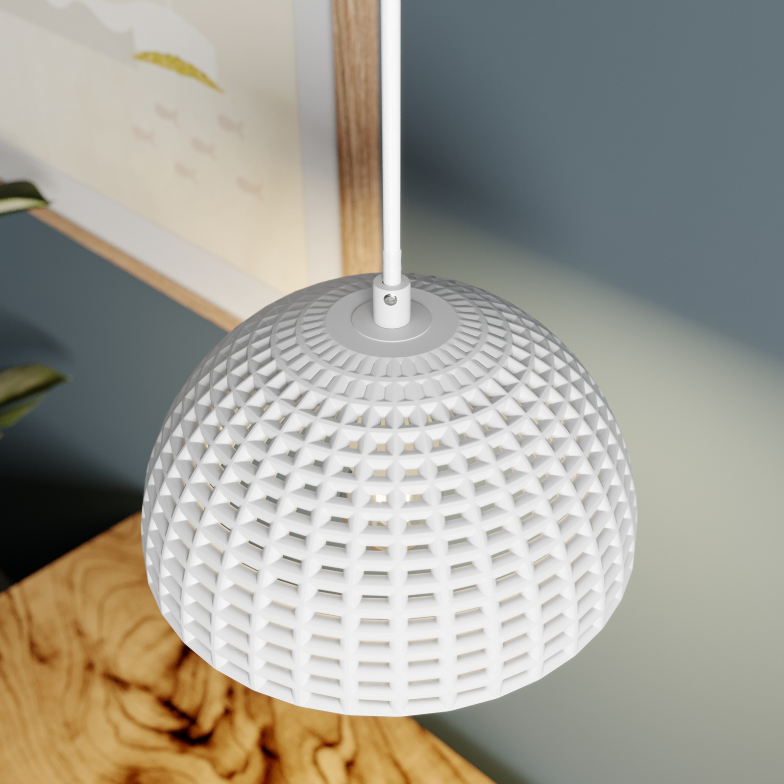 Lucande Herdis -riippuvalo Kipsiä, Ø 20 Cm - Image 8