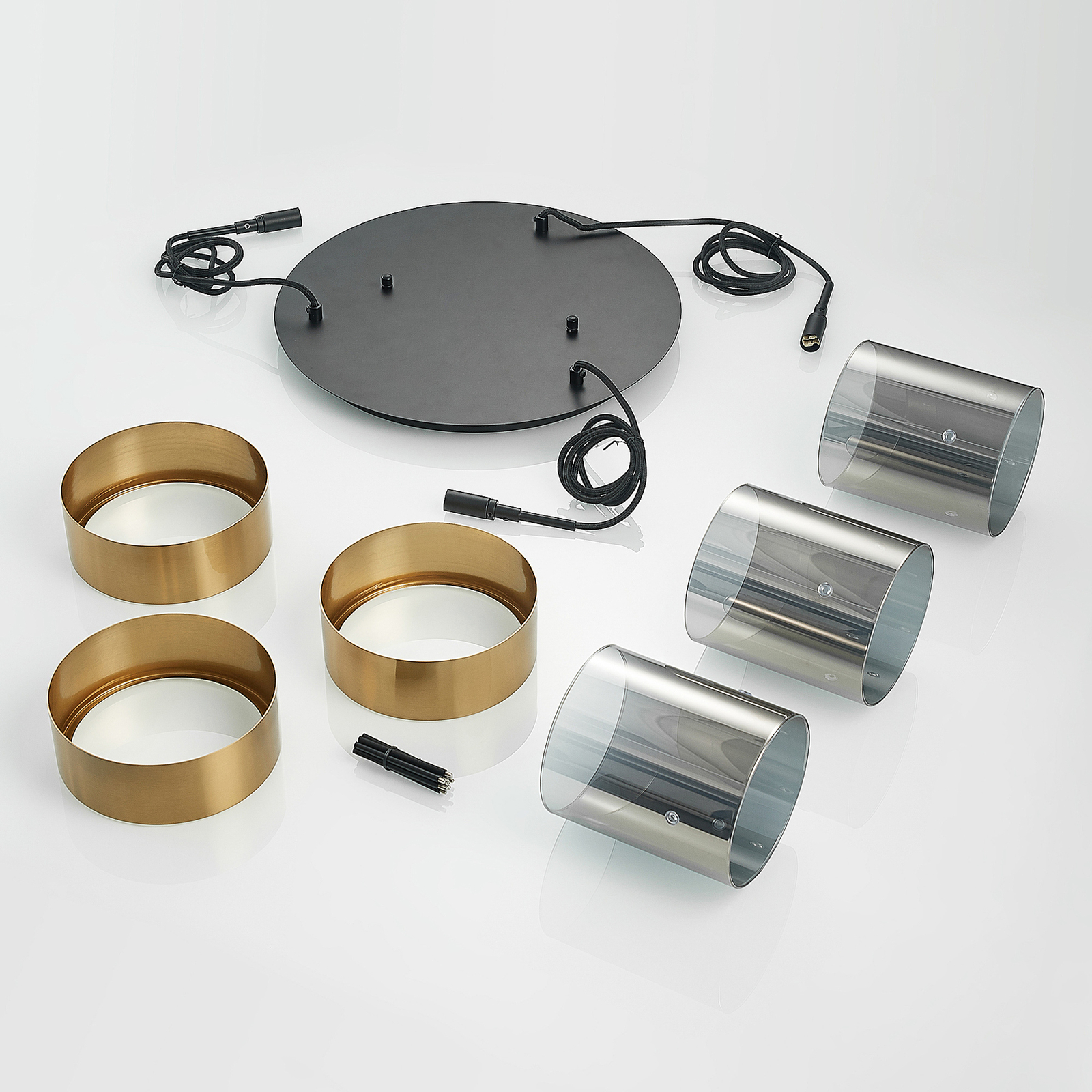 Lucande Ikibara -riippuvalo, 3-lamppuinen, Pyöreä - Image 7