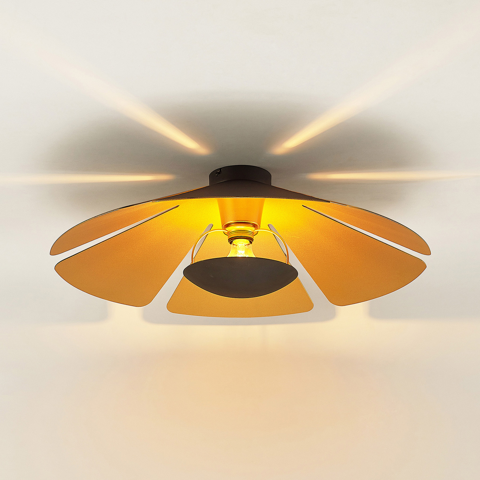 Lucande Jemmily-kattovalaisin, 1-lamppuinen Pyöreä - Image 5