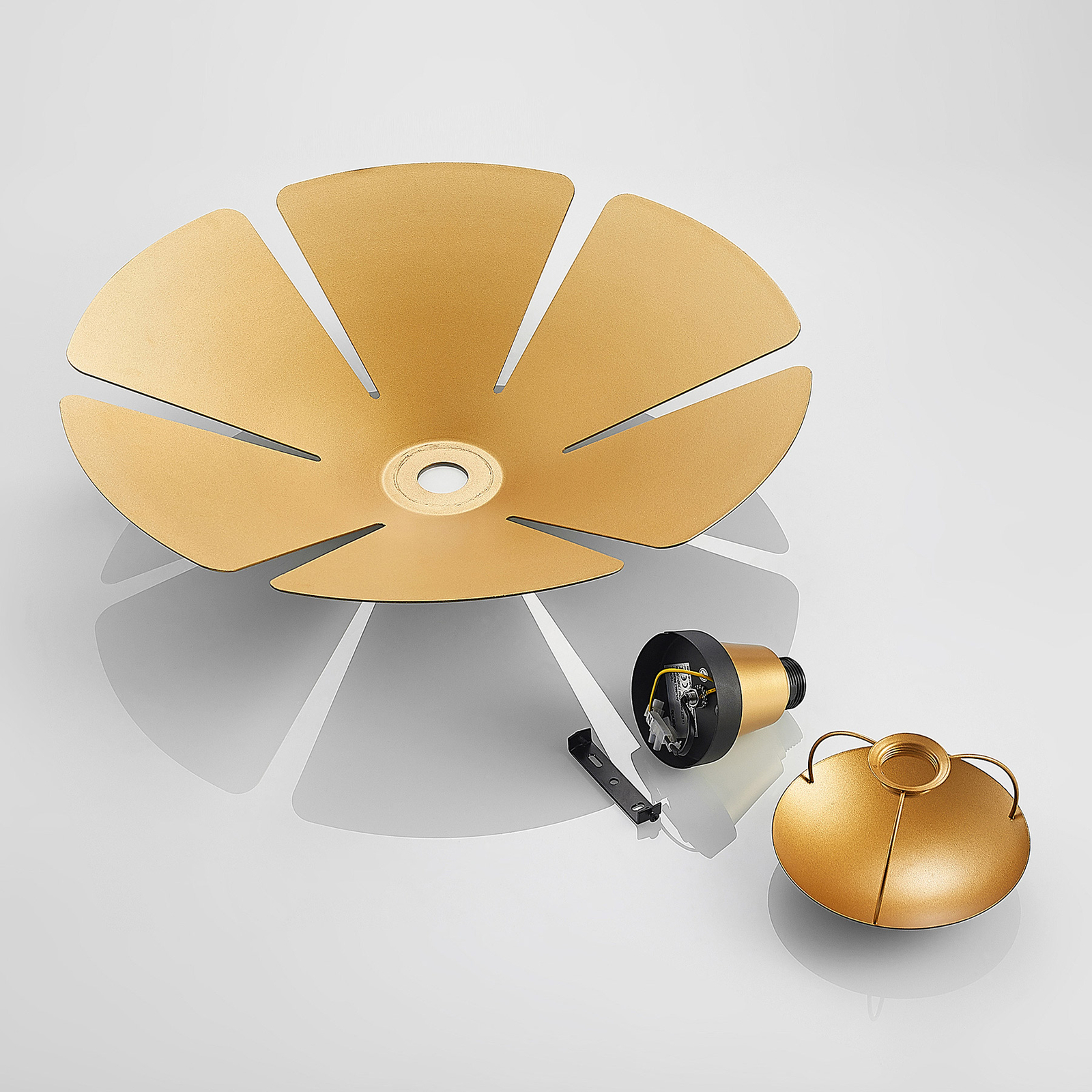 Lucande Jemmily-kattovalaisin, 1-lamppuinen Pyöreä - Image 8