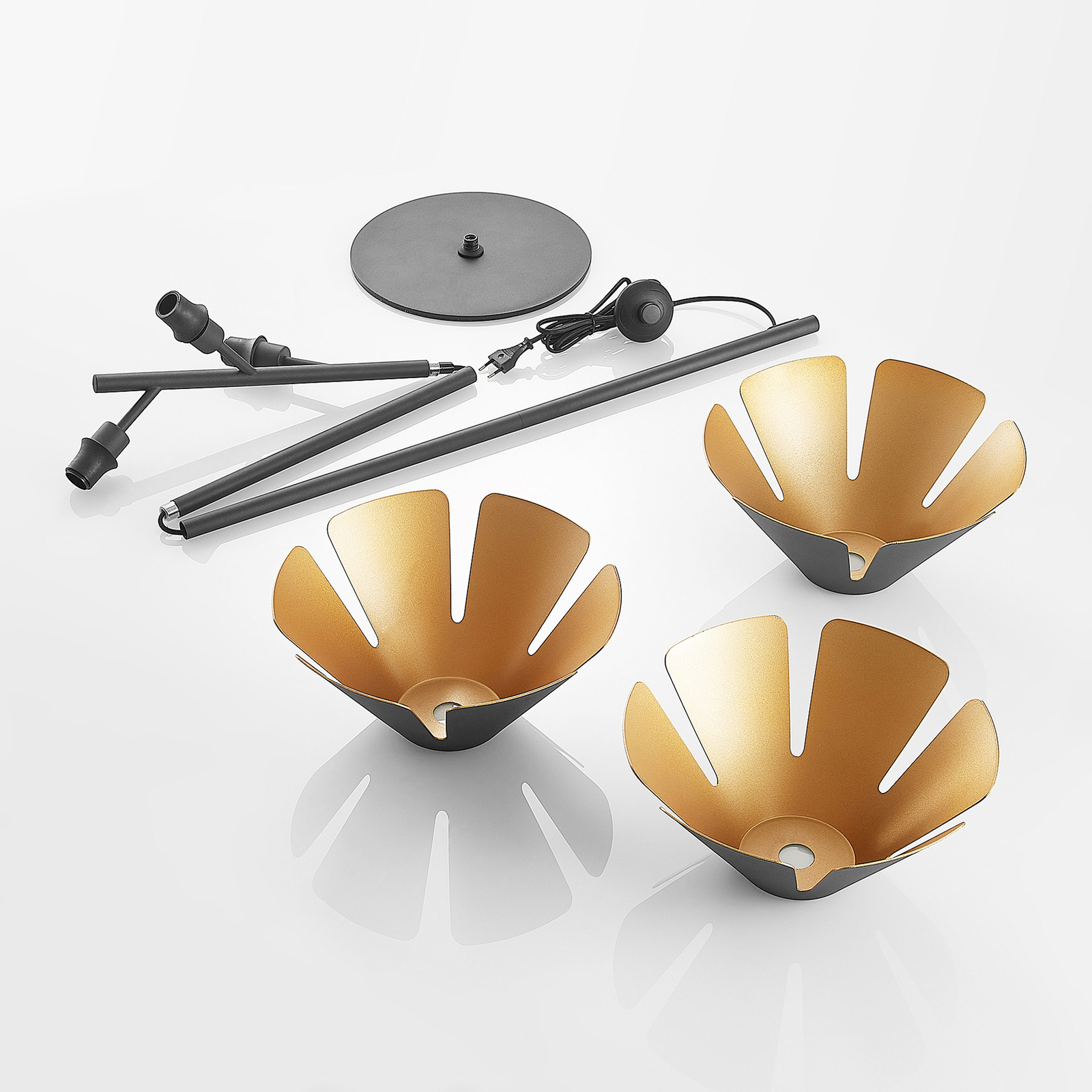 Lucande Jemmily -lattiavalaisin, 3-lamppuinen - Image 8