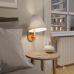 Lucande Jinda -seinälamppu, Puurunko, Sametti