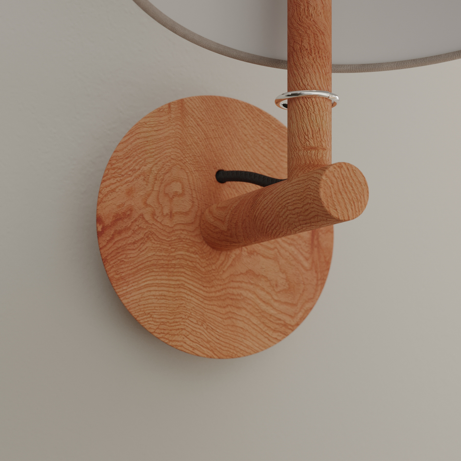 Lucande Jinda -seinälamppu, Puurunko, Sametti - Image 8