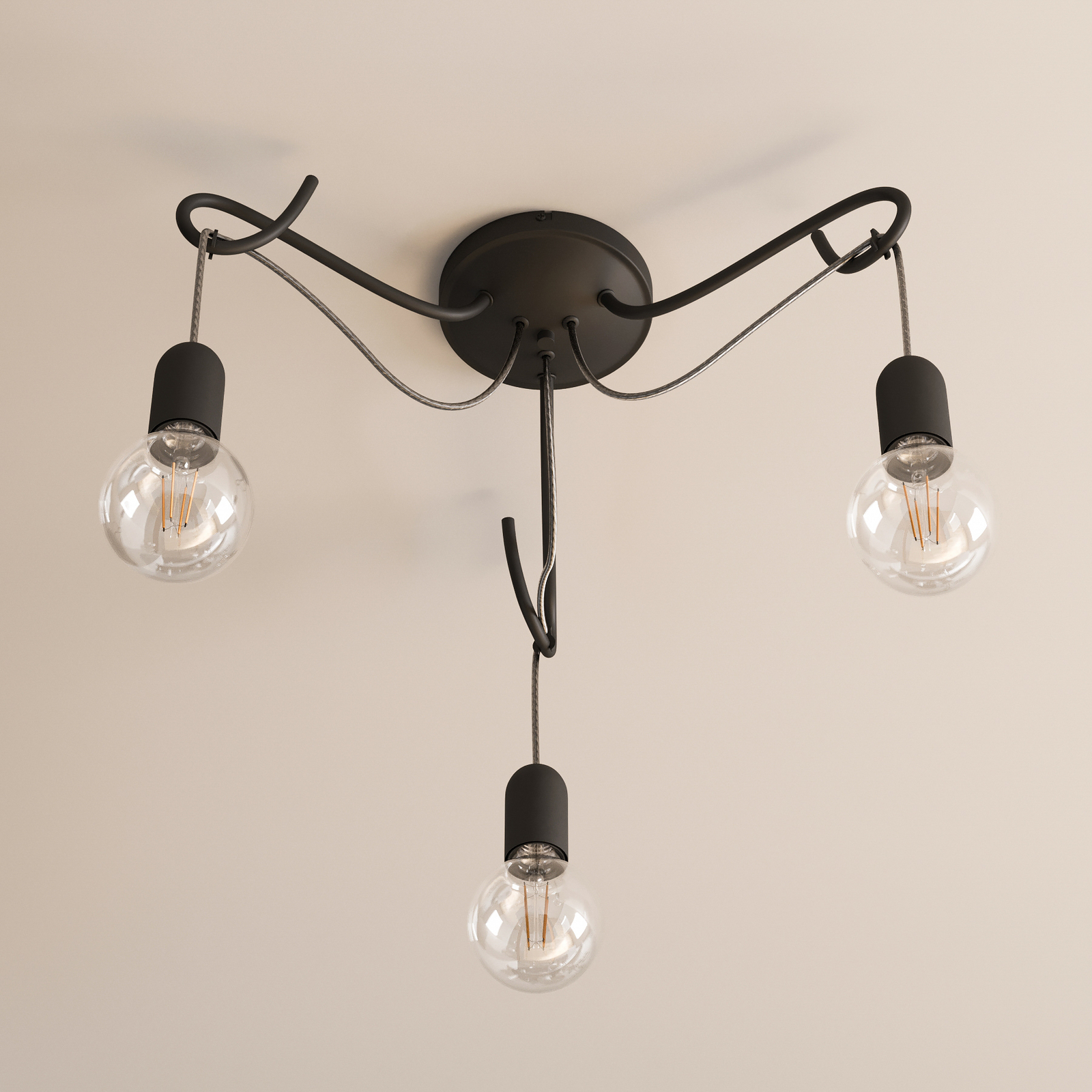 Lucande Jorna -kattovalaisin, 3-lamppuinen - Image 3