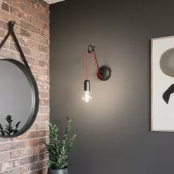 Lucande Jorna-seinävalaisin, Musta, Punainen Johto