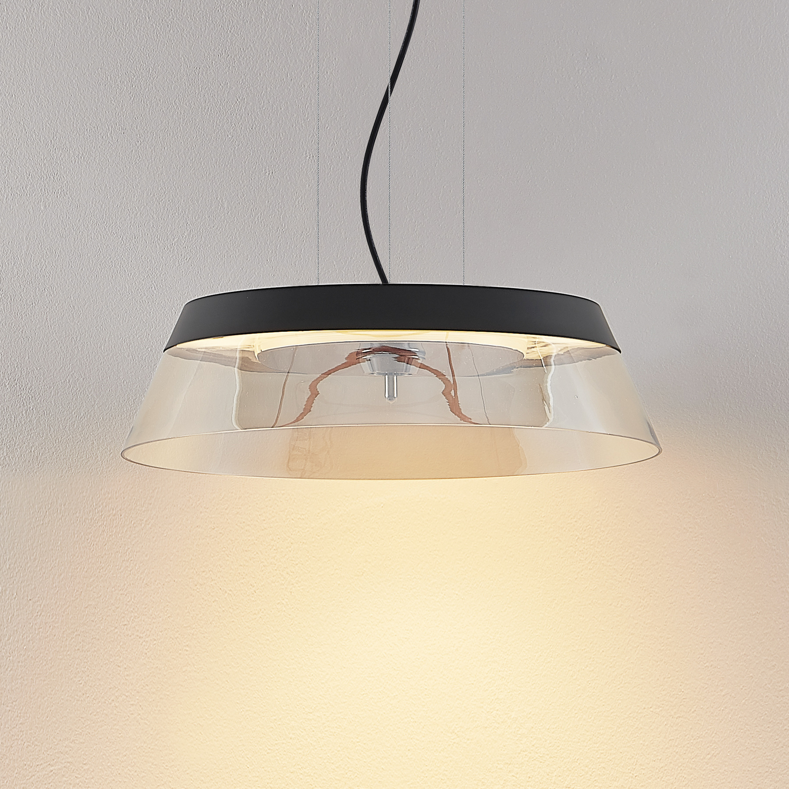 Lucande Jusanna -LED-riippuvalaisin, Konjakki - Image 5