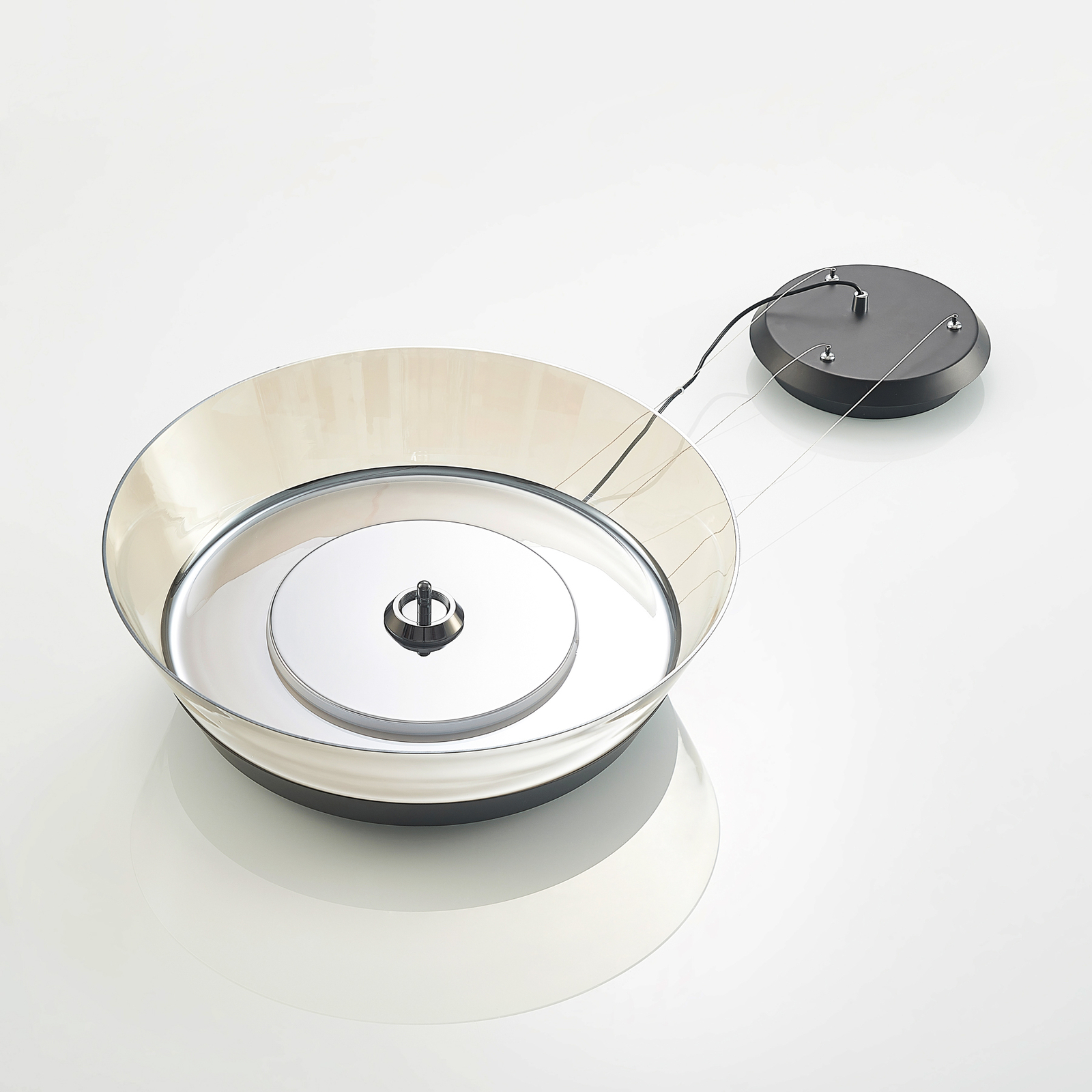 Lucande Jusanna -LED-riippuvalaisin, Konjakki - Image 8