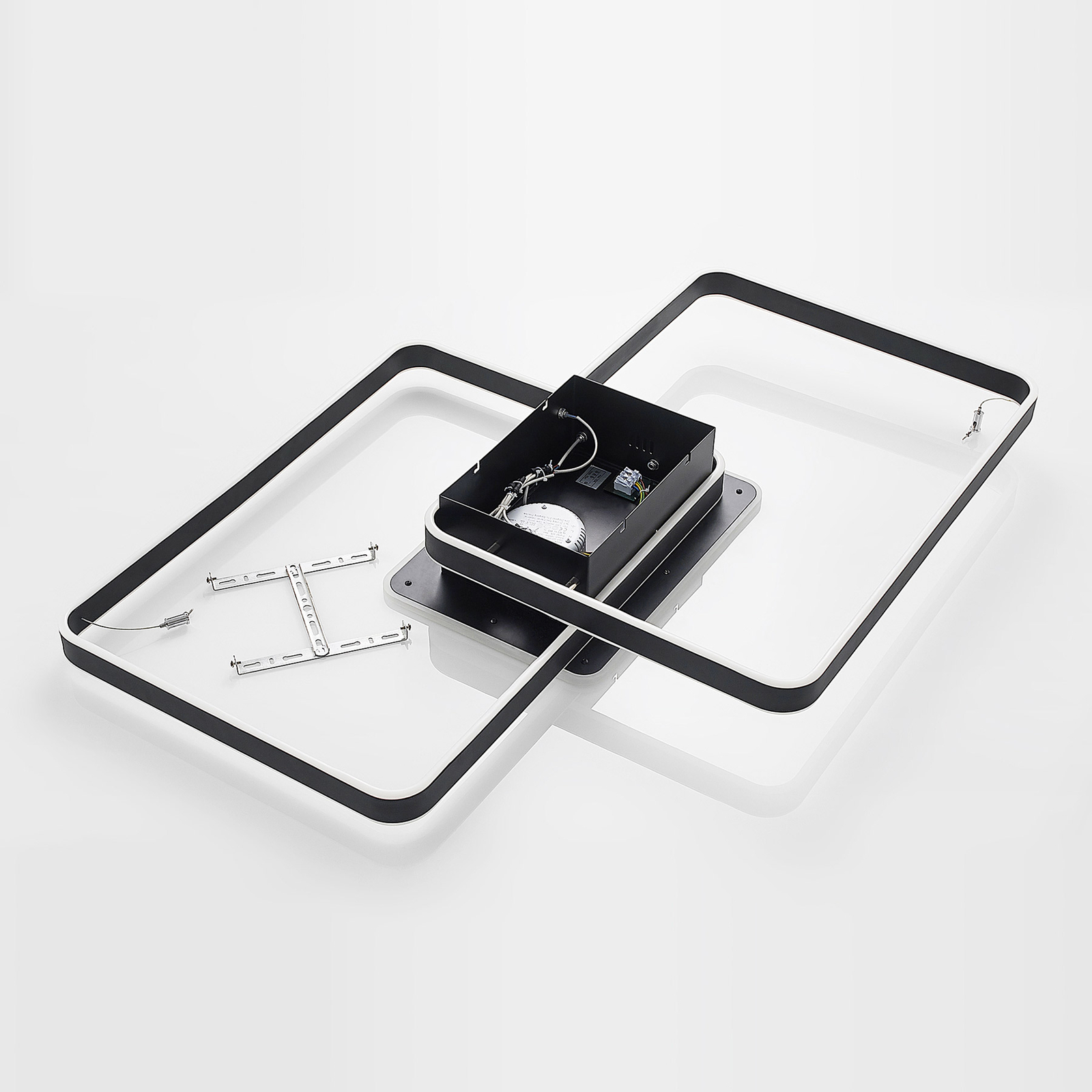 Lucande Kadira -LED-kattovalaisin 102 Cm, Musta - Image 8