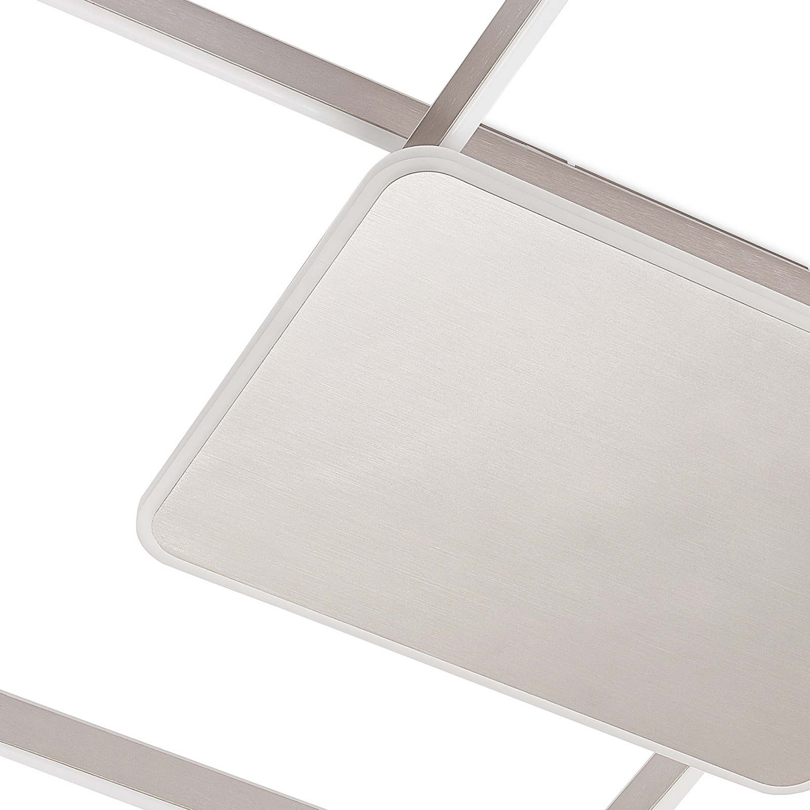 Lucande Kadira -LED-kattovalaisin 102 Cm, Nikkeli - Image 6