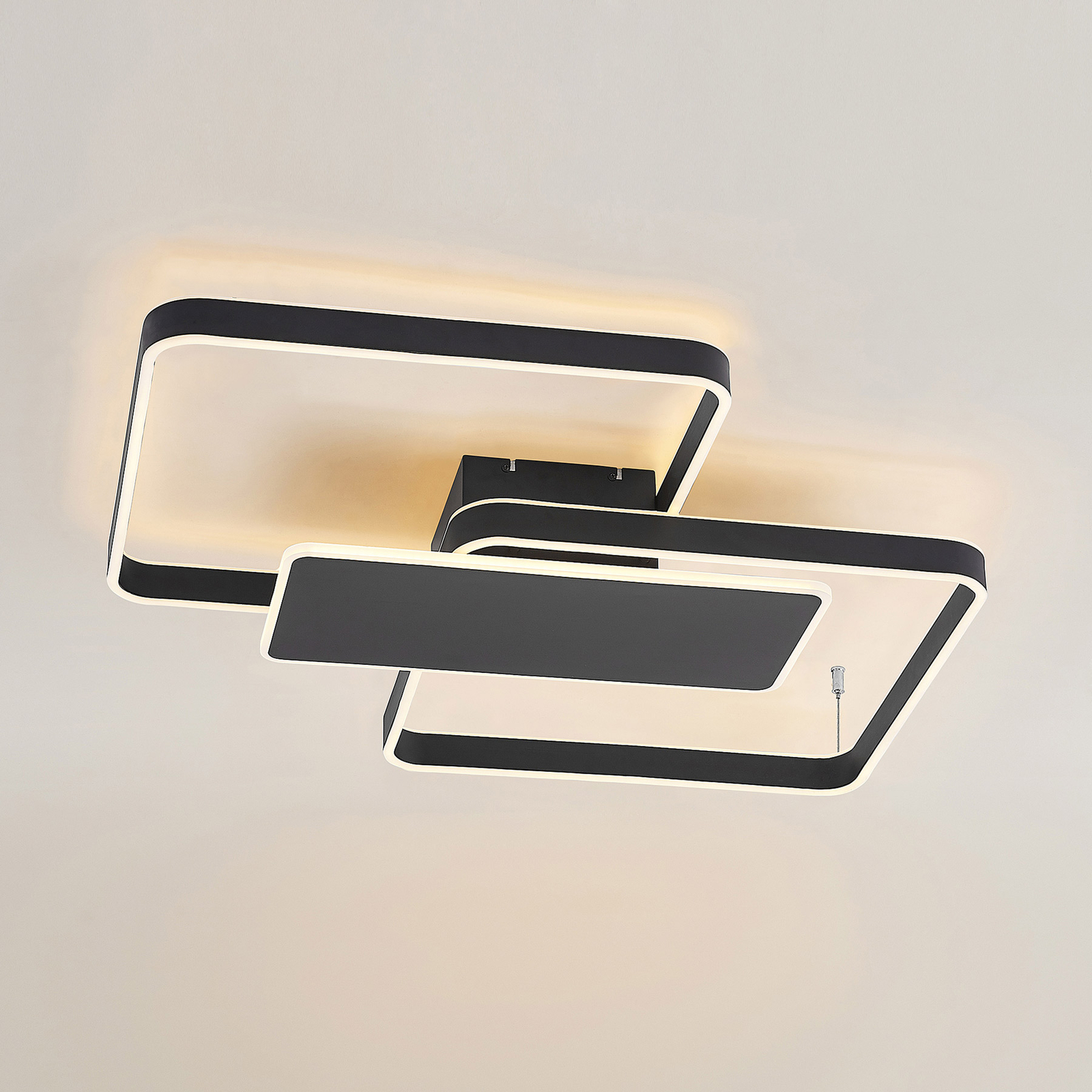 Lucande Kadira -LED-kattovalaisin 80 Cm, Musta - Image 5