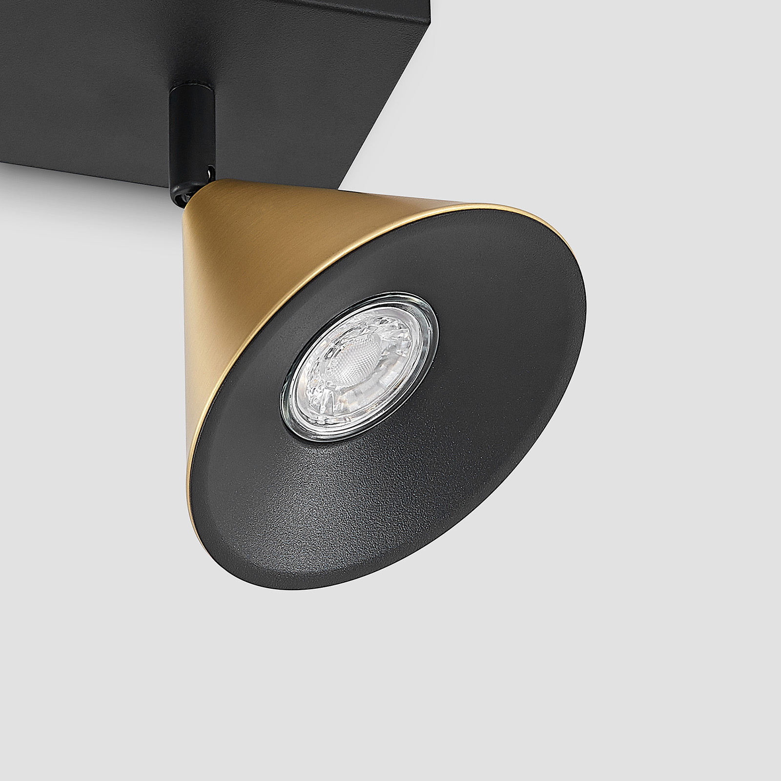 Lucande Kartio -kattovalaisin, 2-lamp., Messinki - Image 6