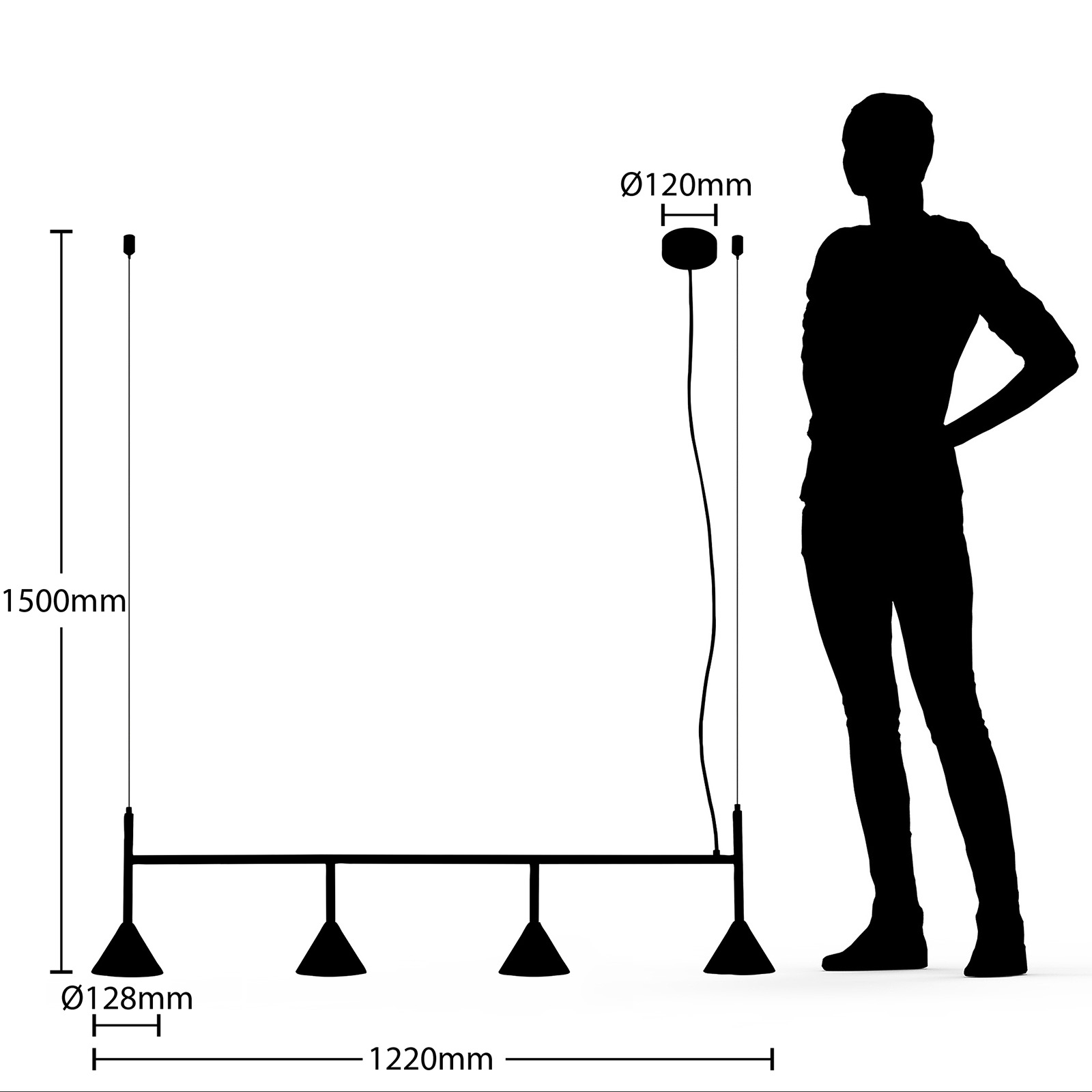 Lucande Kartio -riippuvalaisin, Messinki - Image 7