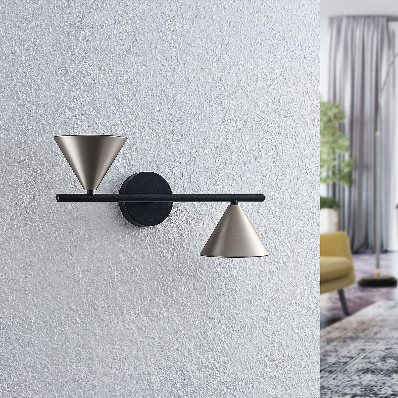 Lucande Kartio -seinälamppu, 2-lamppuinen, Up Down - Image 2