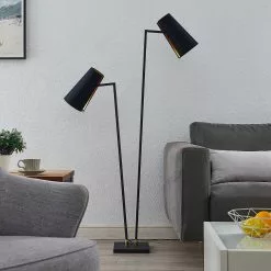 Lucande Kemoni -lattiavalo Tekstiilivarjostimilla