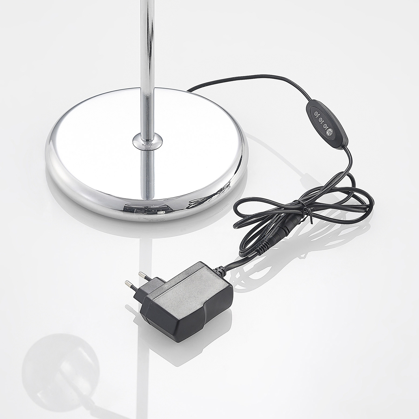 Lucande Kilio -LED-pöytälamppu, Himmennys, Kromi - Image 7