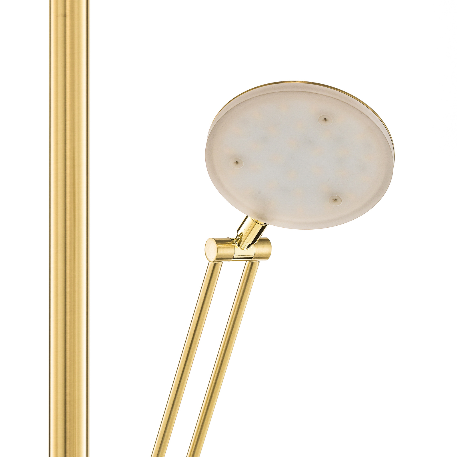 Lucande Kohen-LED-lattiavalo, Messinkiä, Lukuvarsi - Image 4