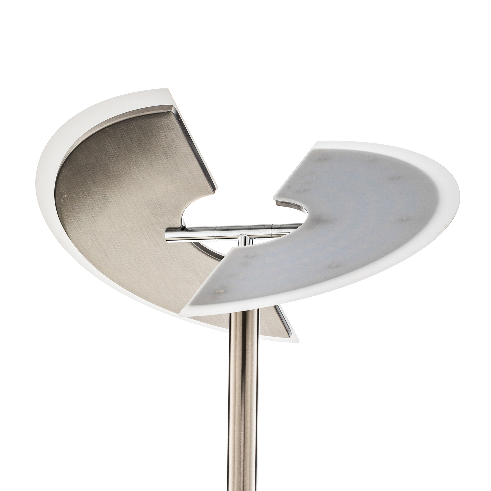 Lucande Kohen -LED-lattiavalo, Nikkeliä, Lukuvarsi - Image 6