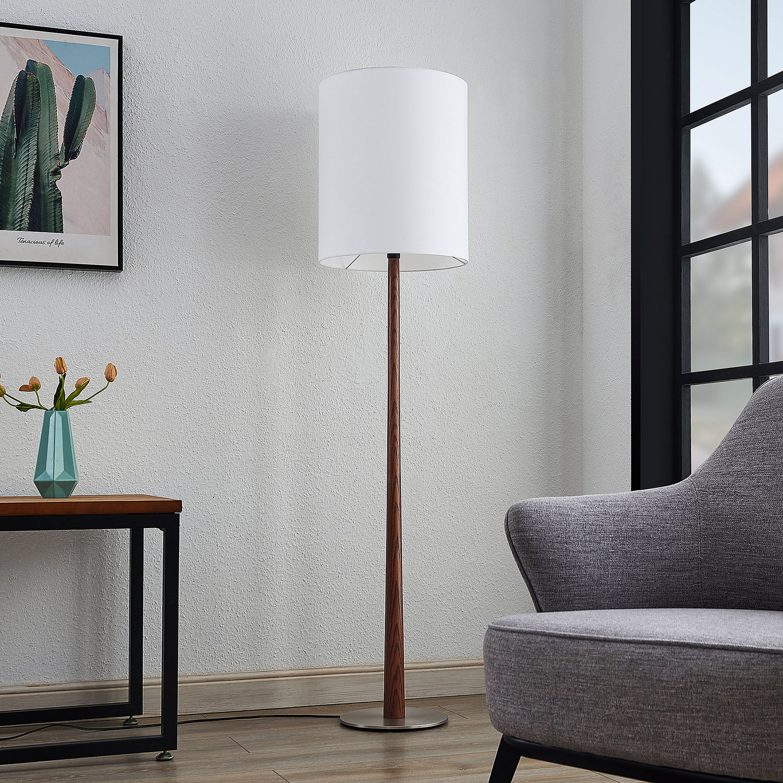 Lucande Larkira -lattiavalo, Pyöreä, 38 Cm