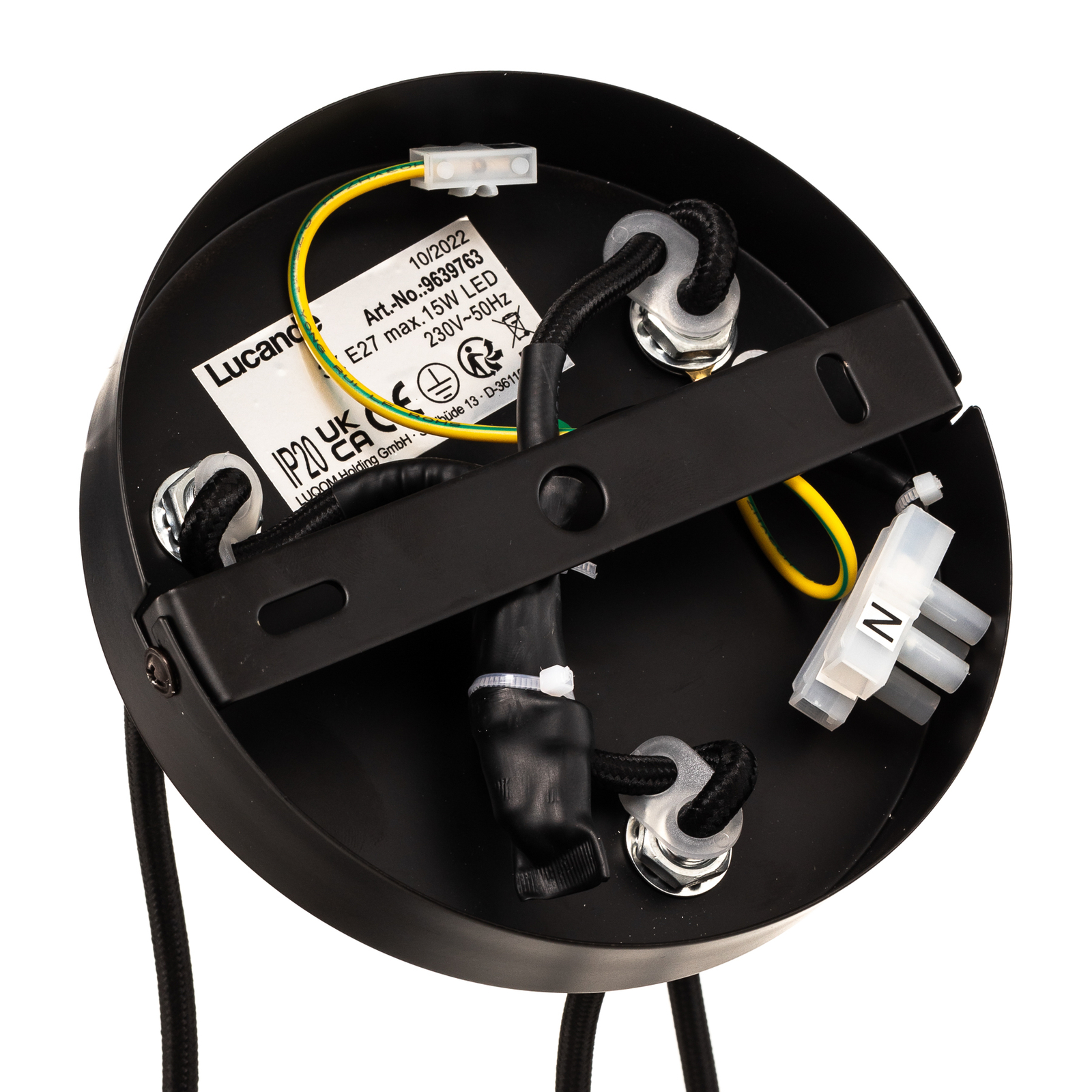 Lucande Linnard -riippuvalo, Rautaa, 5-lamppuinen - Image 8