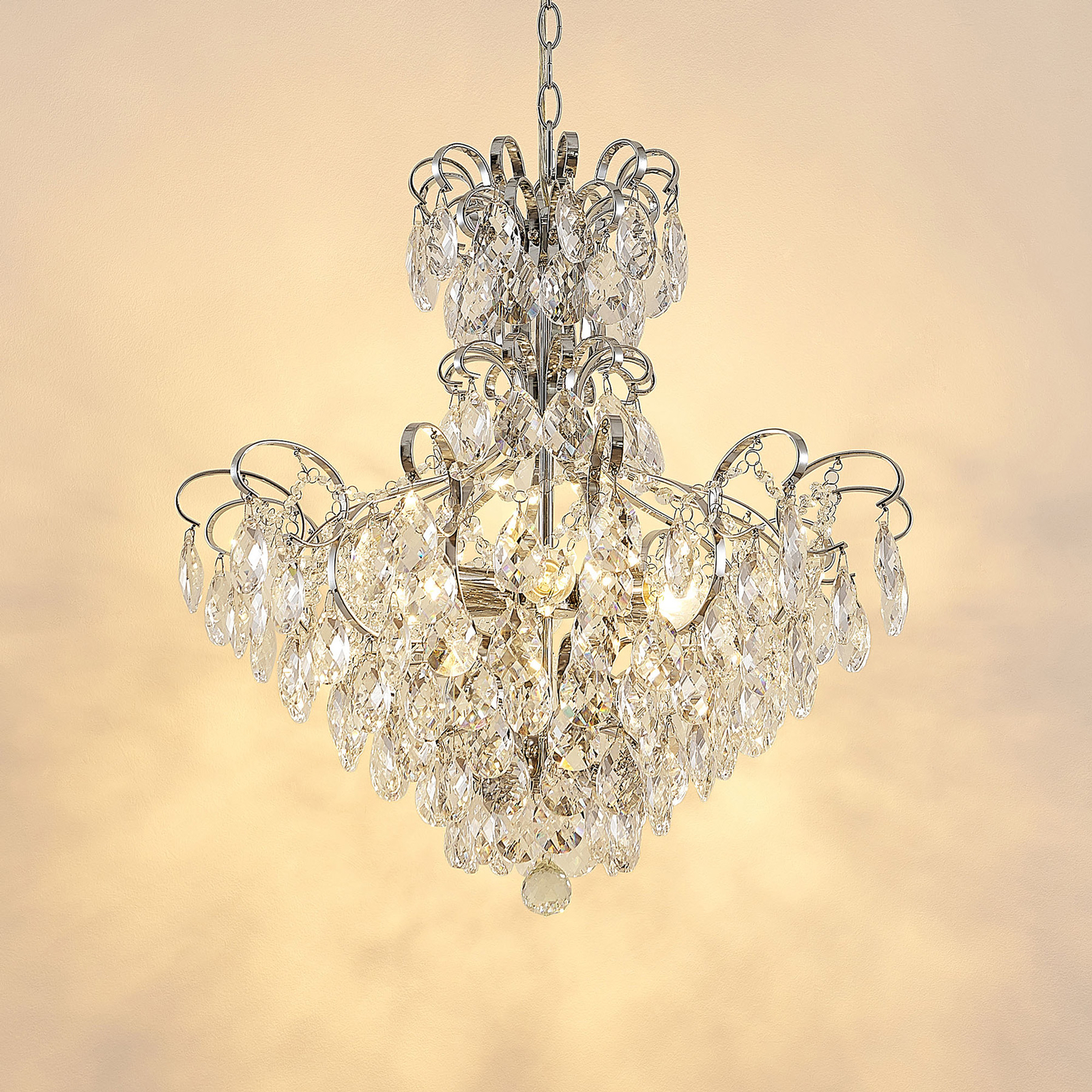 Lucande Linora -riippuvalo, Kristalli, Kromi - Image 5