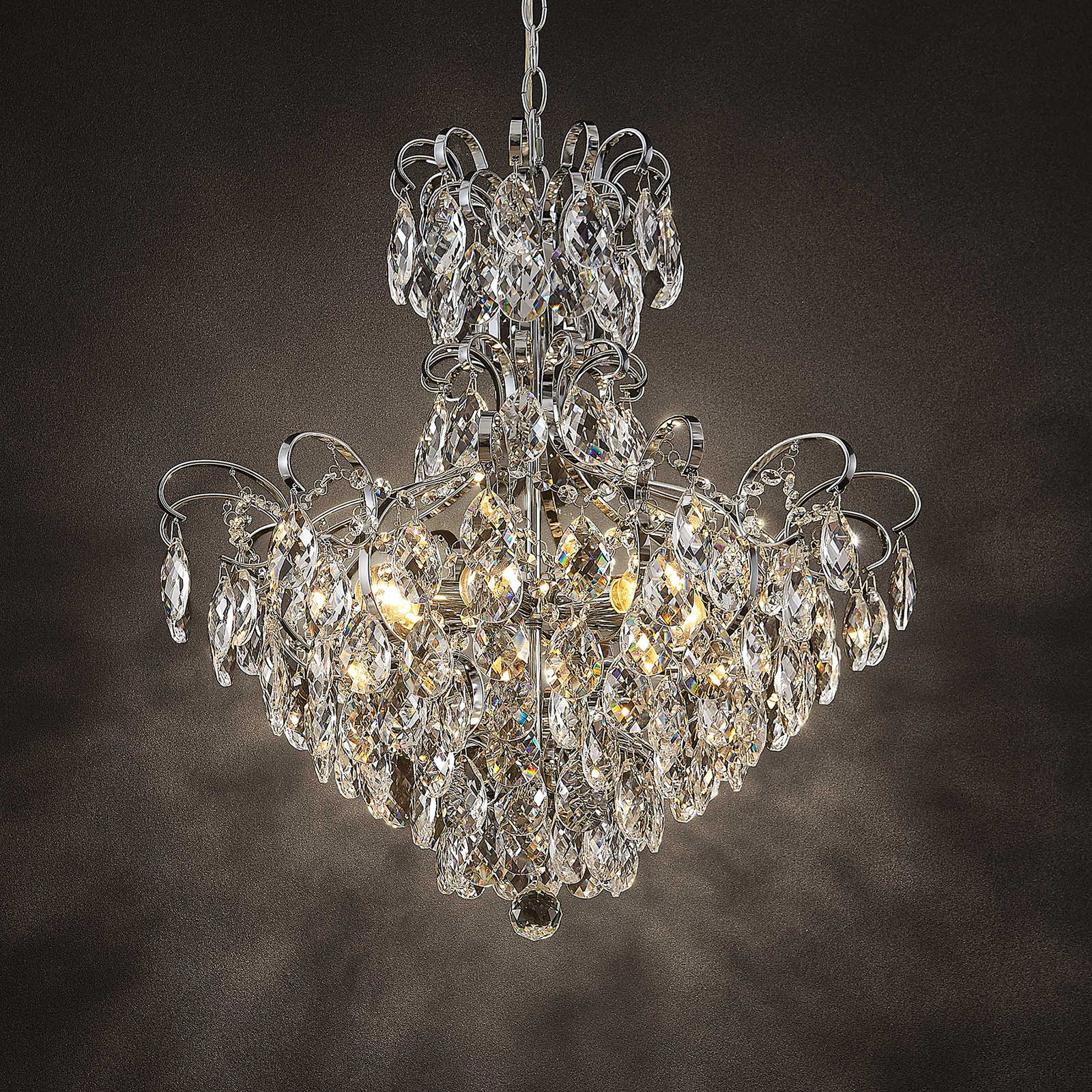 Lucande Linora -riippuvalo, Kristalli, Kromi - Image 6