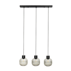 Lucande Lomeris-riippuvalo 3 Lamppua, Pitkä, Savu