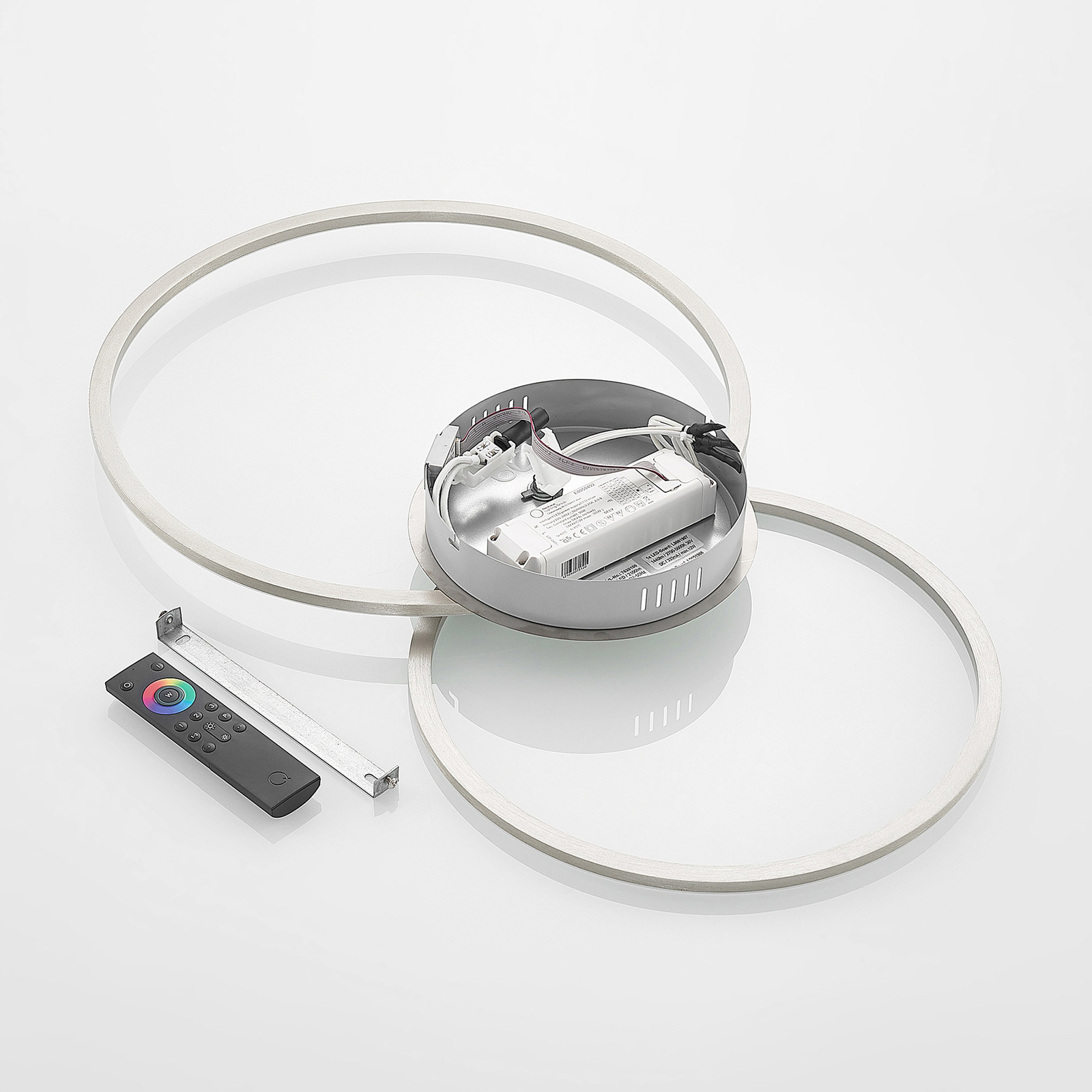 Lucande Lucardis-LED-kattolamppu, 2 Lamppua Pyöreä - Image 8