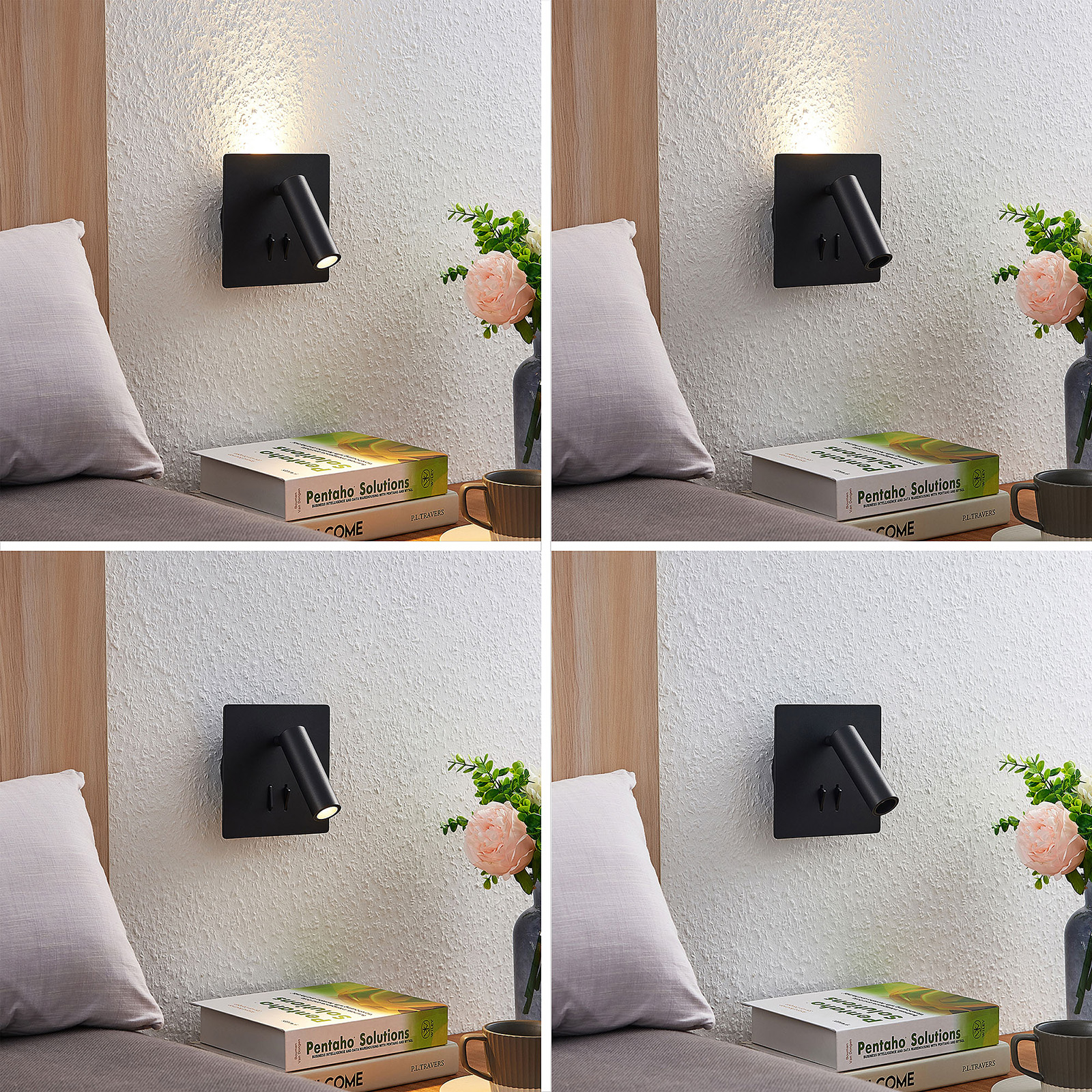 Lucande Magya Musta, 2-lamp. Neliö - Image 4