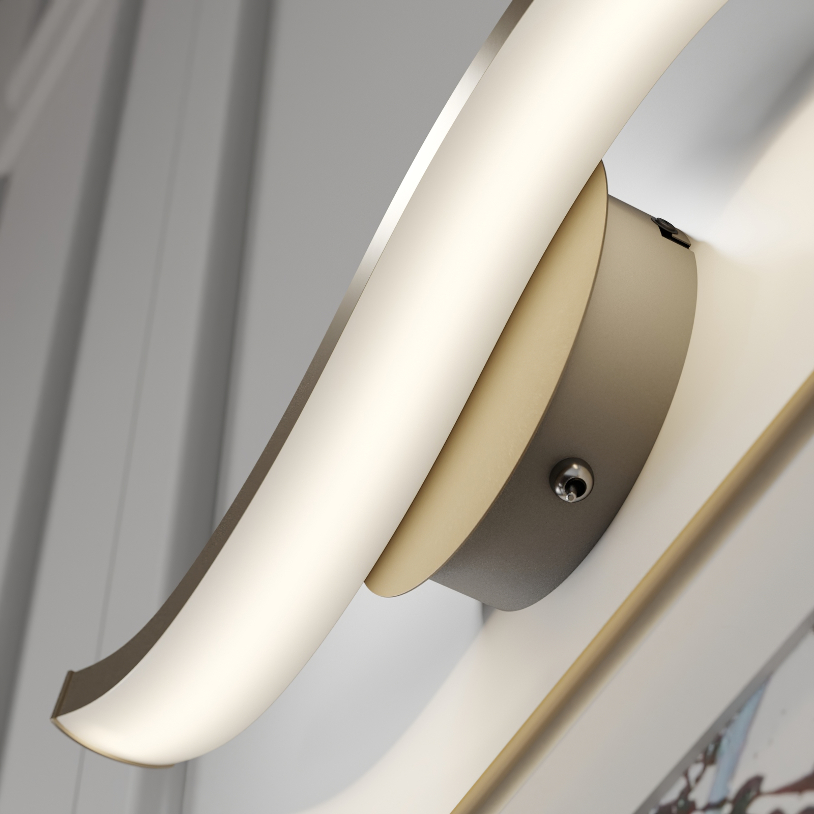 Lucande Mairia -LED-seinävalaisin, Aaltomainen - Image 4