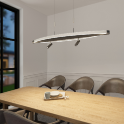 Lucande Matwei -LED-riippuvalo, Ovaali, Nikkeliä