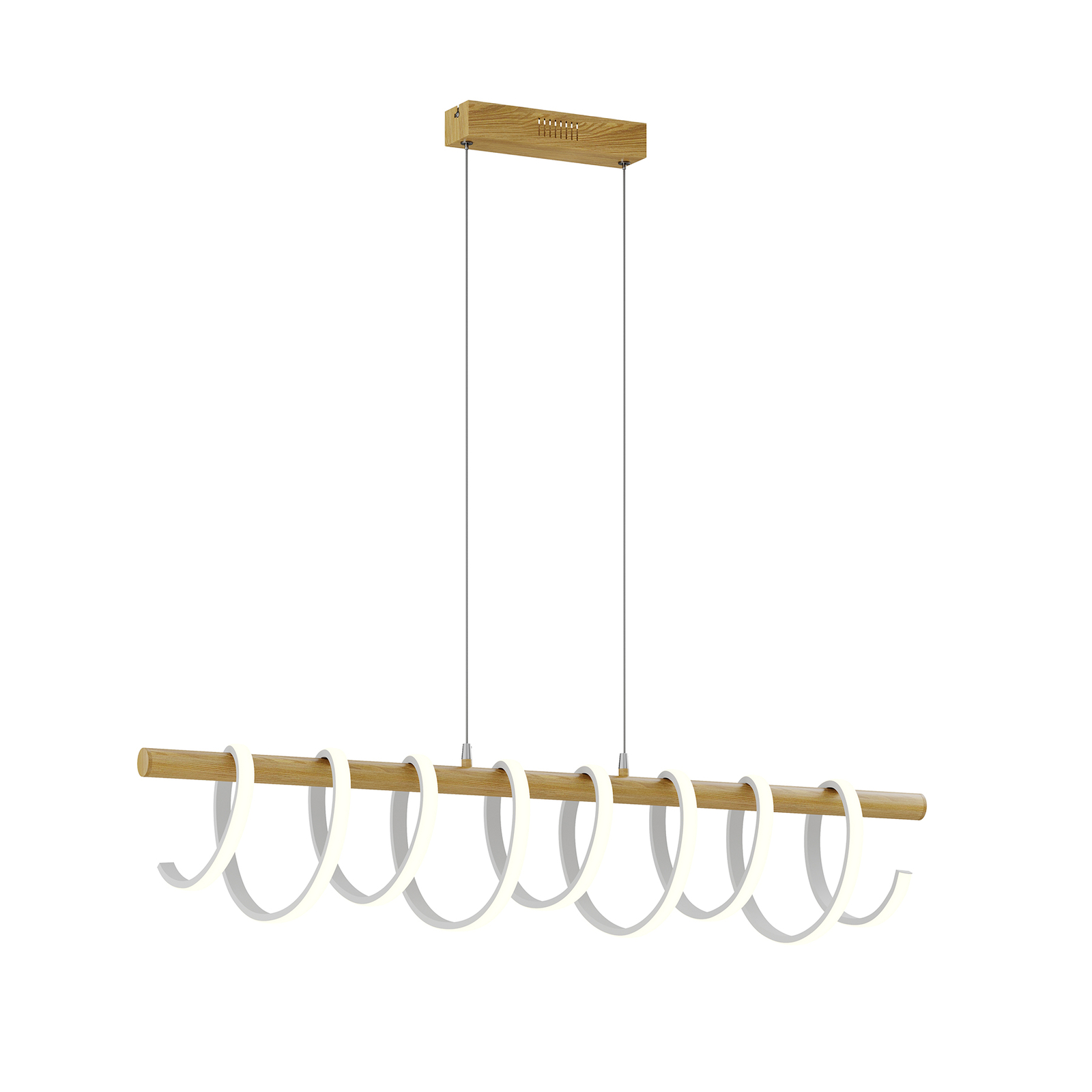 Lucande Milora -LED-riippuvalaisin, Tammi - Image 5