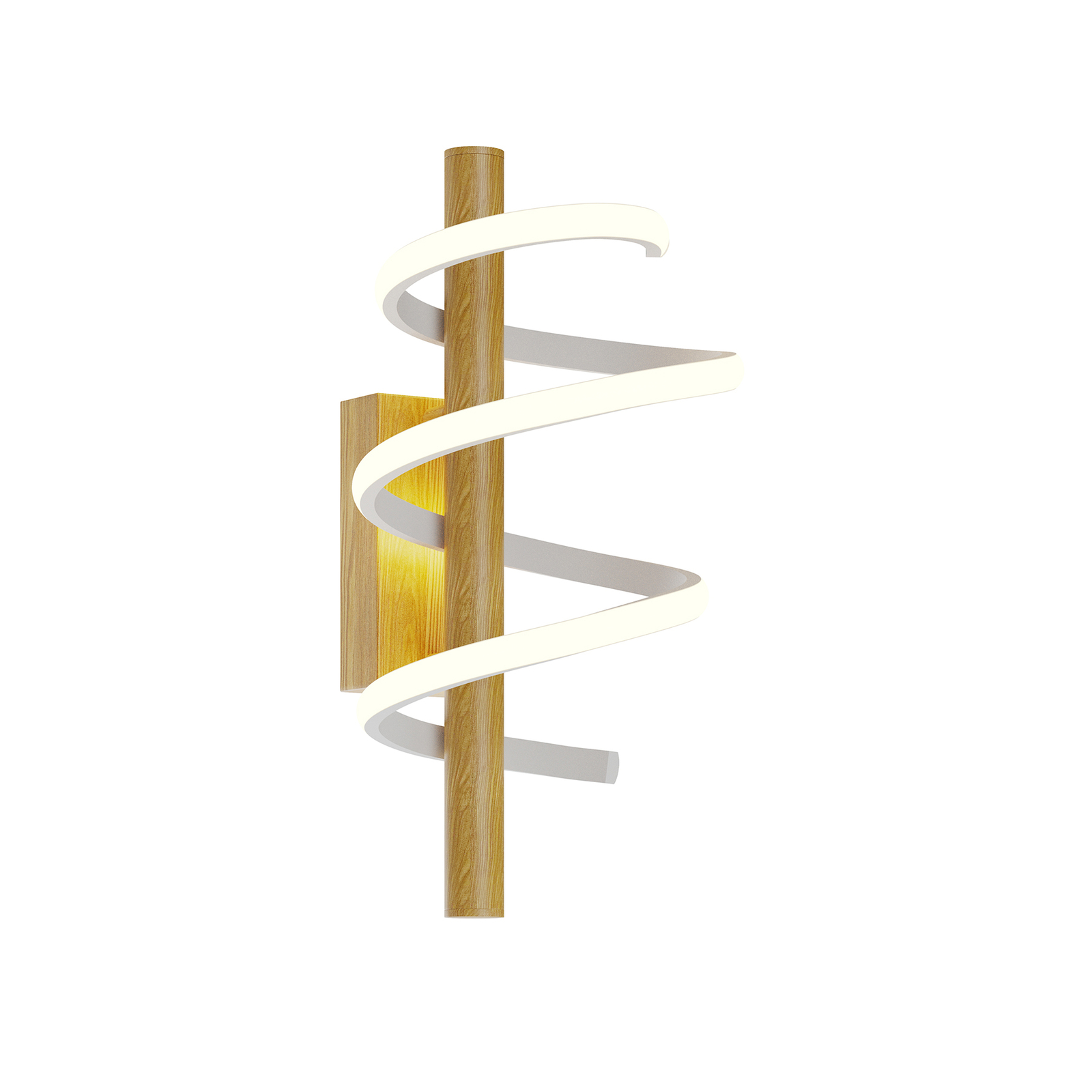 Lucande Milora -LED-seinävalaisin, 40 Cm, Tammi - Image 5