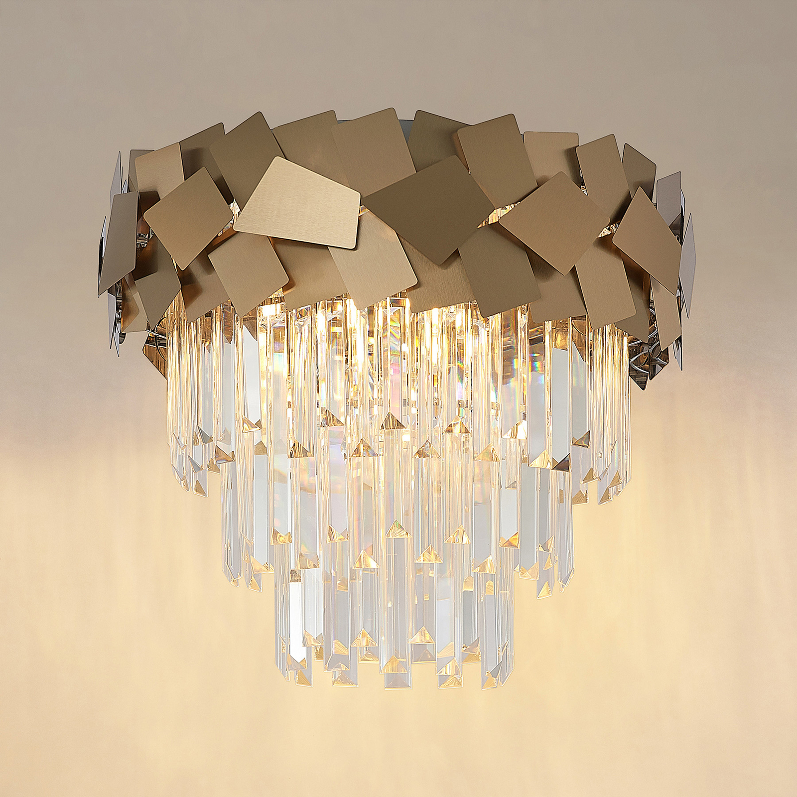 Lucande Miraia -kristallikattovalaisin, Kulta - Image 4