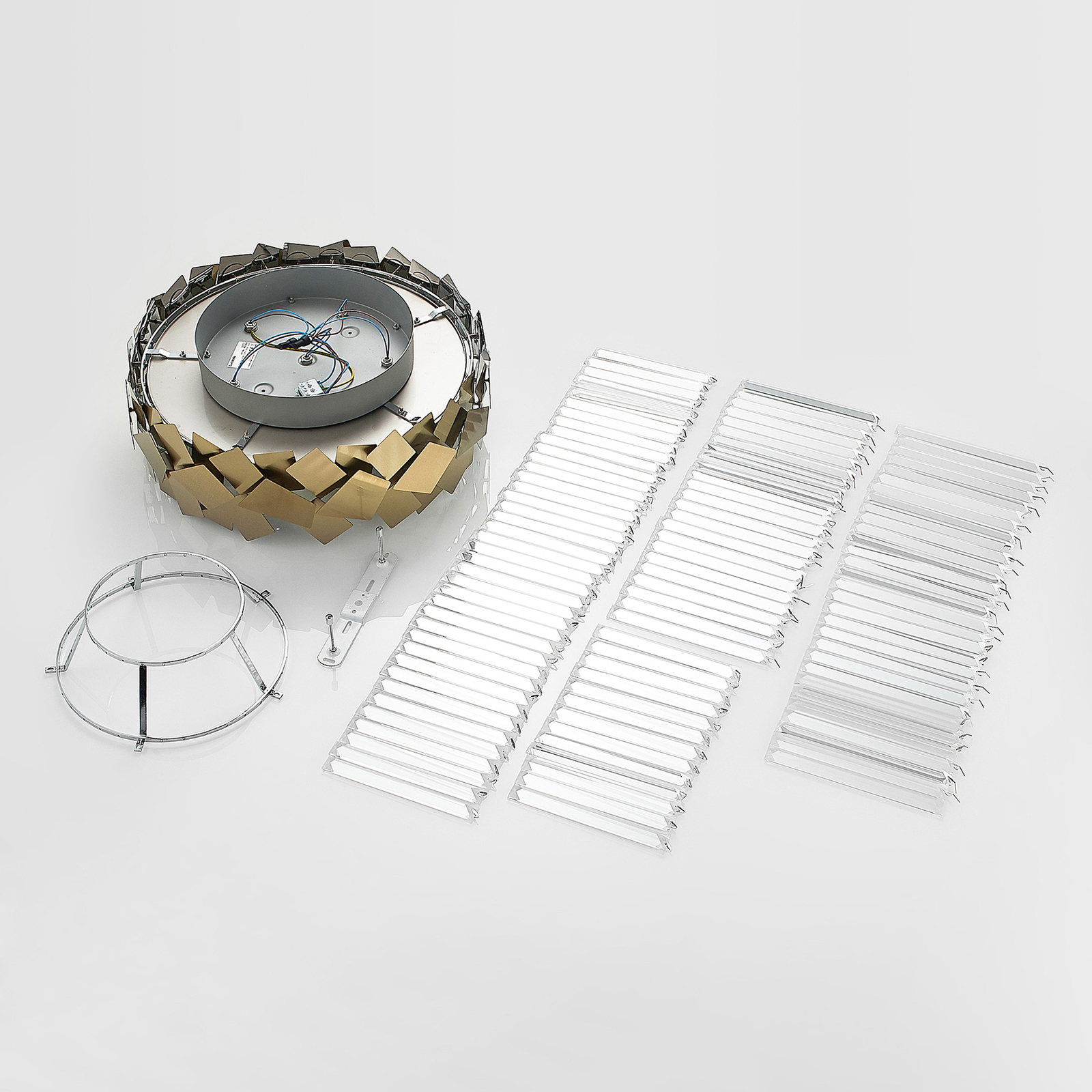 Lucande Miraia -kristallikattovalaisin, Kulta - Image 8