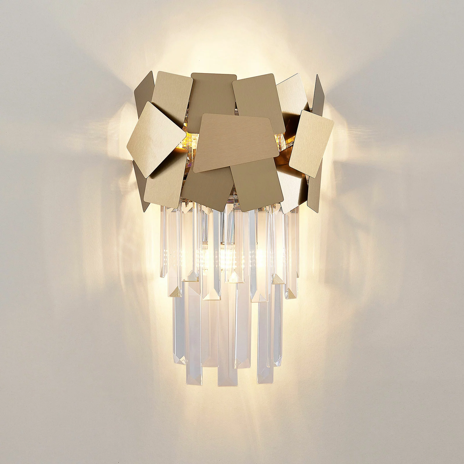 Lucande Miraia -kristalliseinävalaisin, Kulta - Image 3