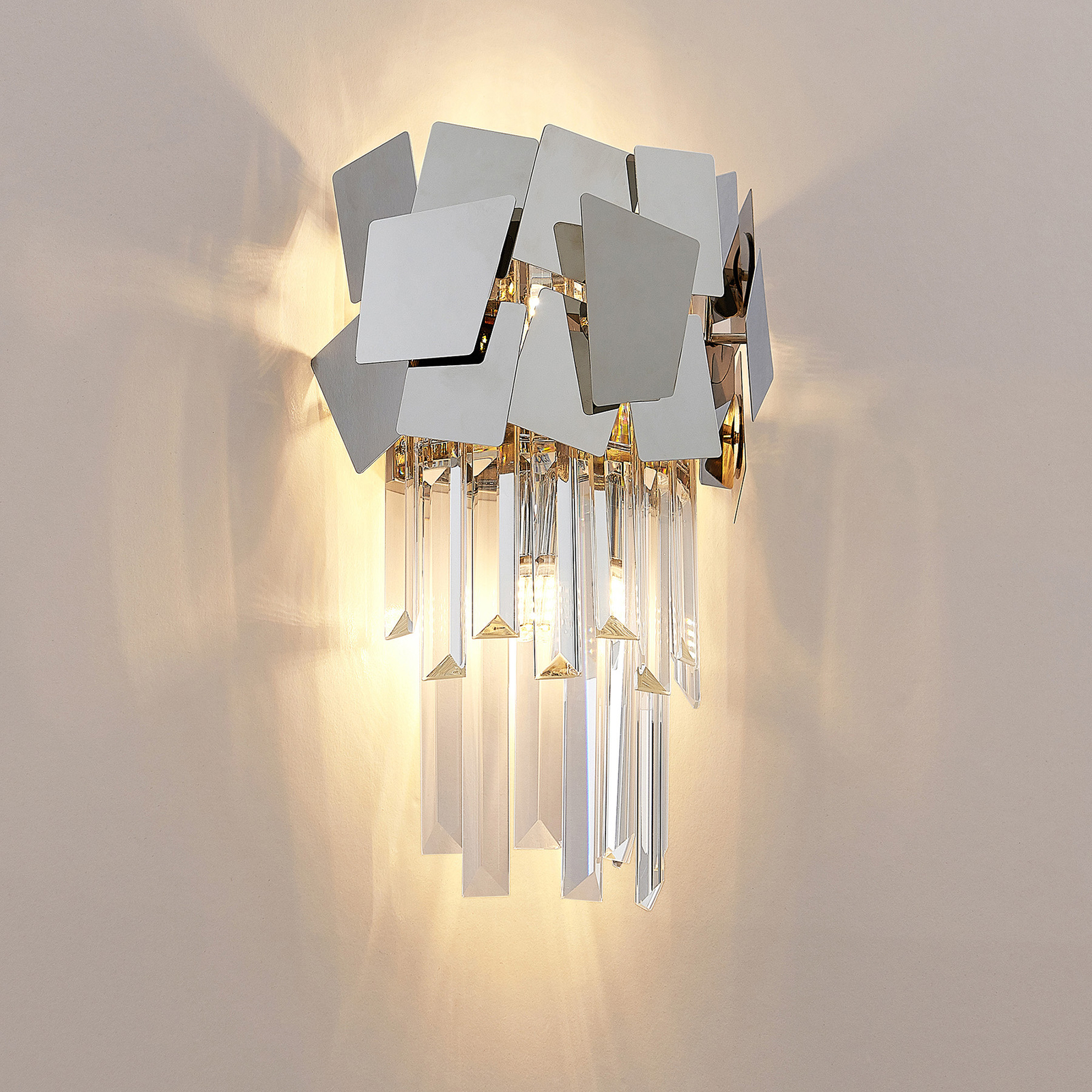 Lucande Miraia -kristalliseinävalaisin, Peilipinta - Image 3