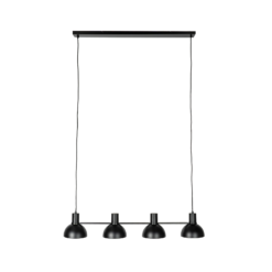 Lucande Mostrid -riippuvalo, Musta, 4-lamppuinen