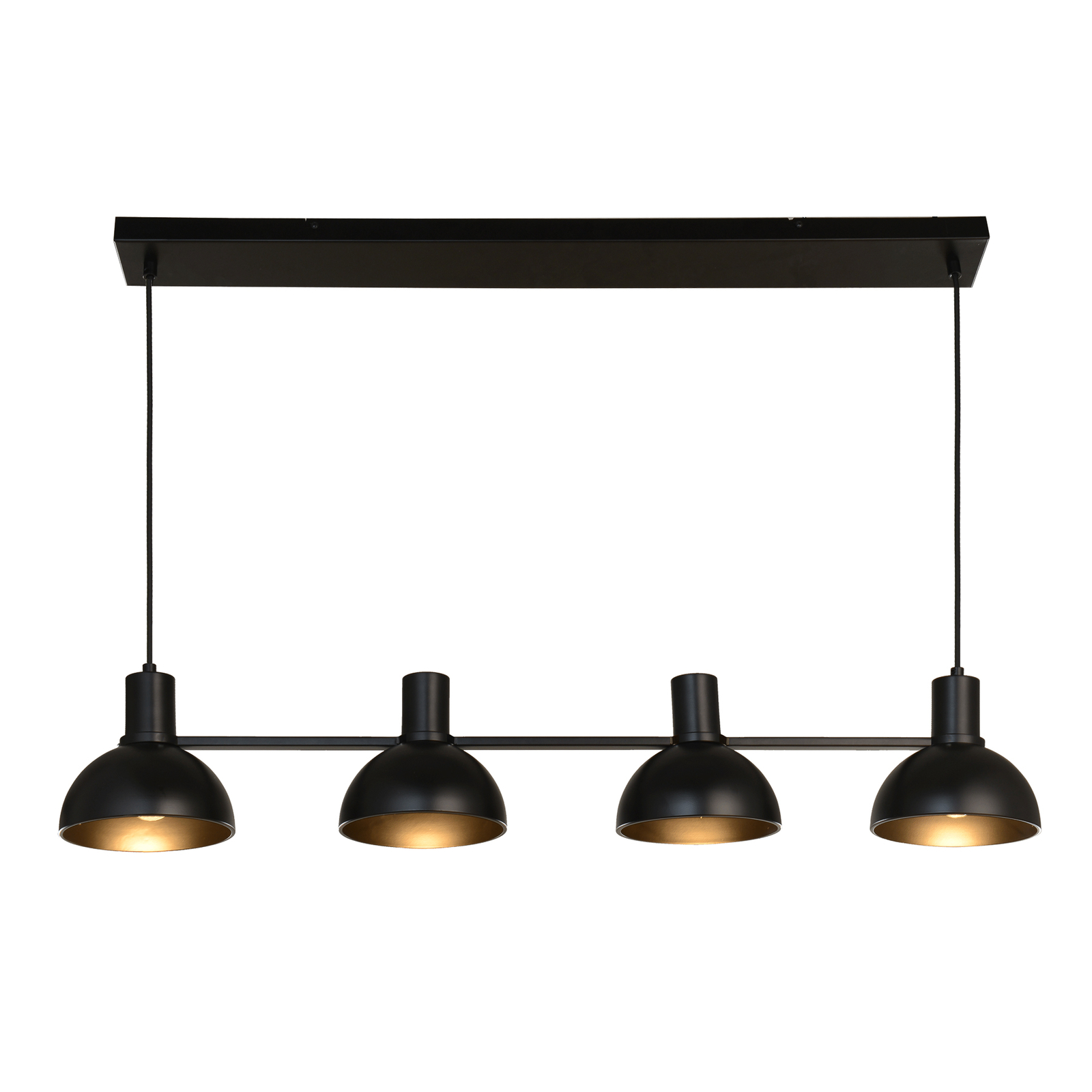 Lucande Mostrid -riippuvalo, Musta, 4-lamppuinen - Image 7