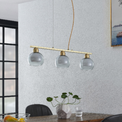 Lucande Mylah -riippuvalo, 3-lamppuinen, Ø14 Cm