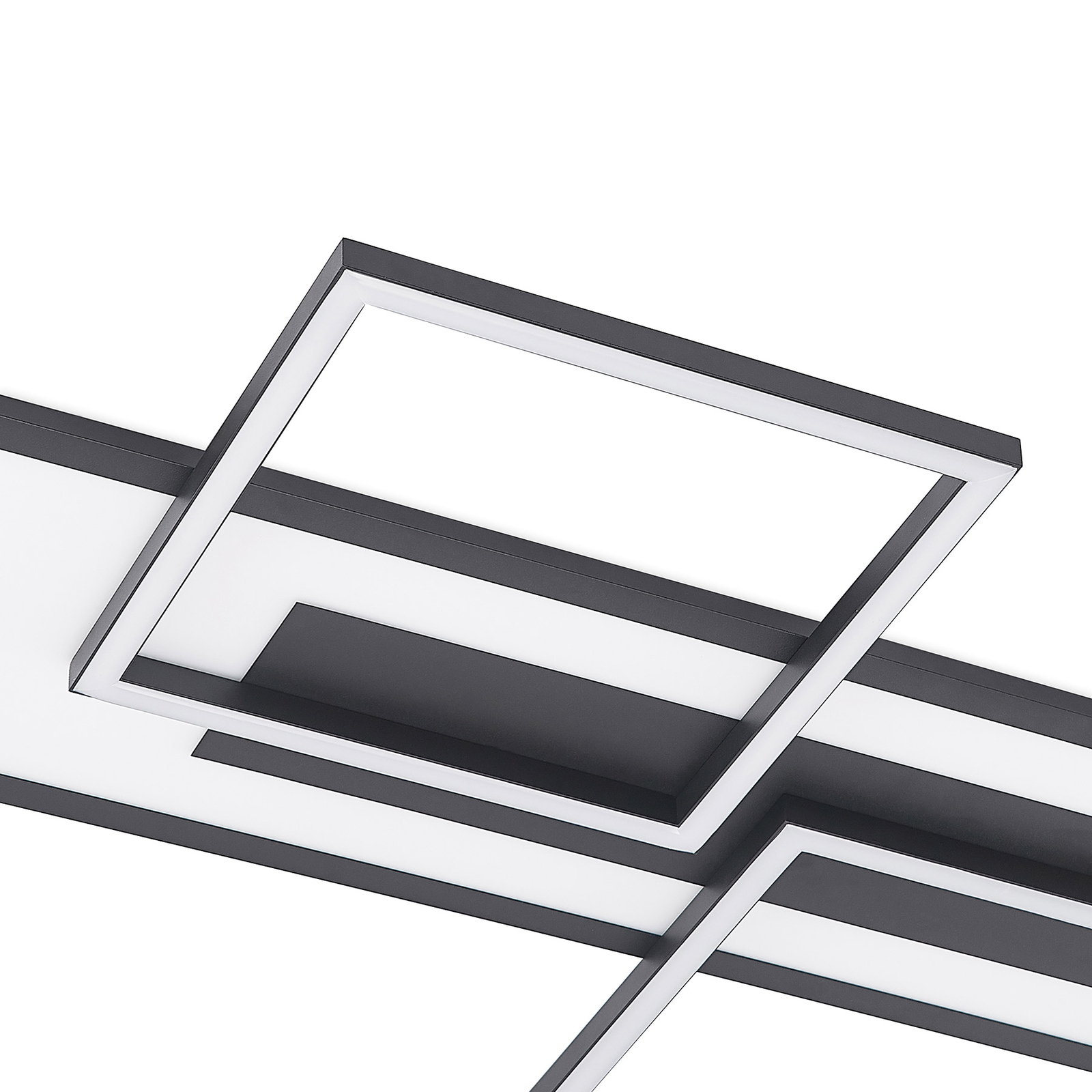 Lucande Narumi -lED-kattovalo CCT, 110cm, Musta - Image 7