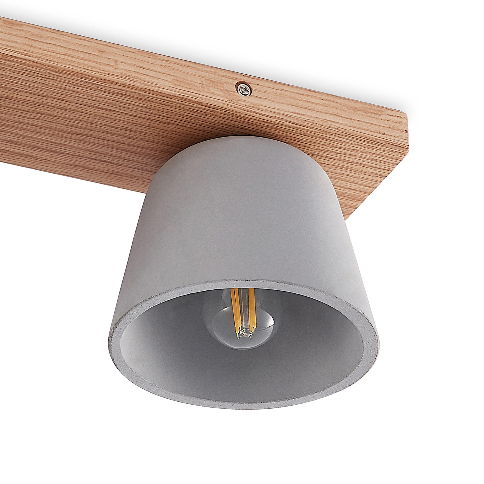 Lucande Otavis-kattovalaisin Betonia, 2-lamppuinen - Image 6