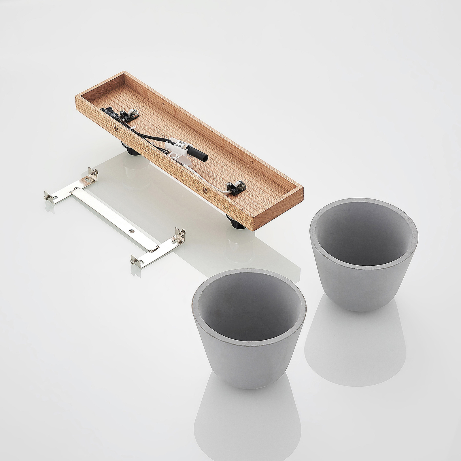 Lucande Otavis-kattovalaisin Betonia, 2-lamppuinen - Image 8