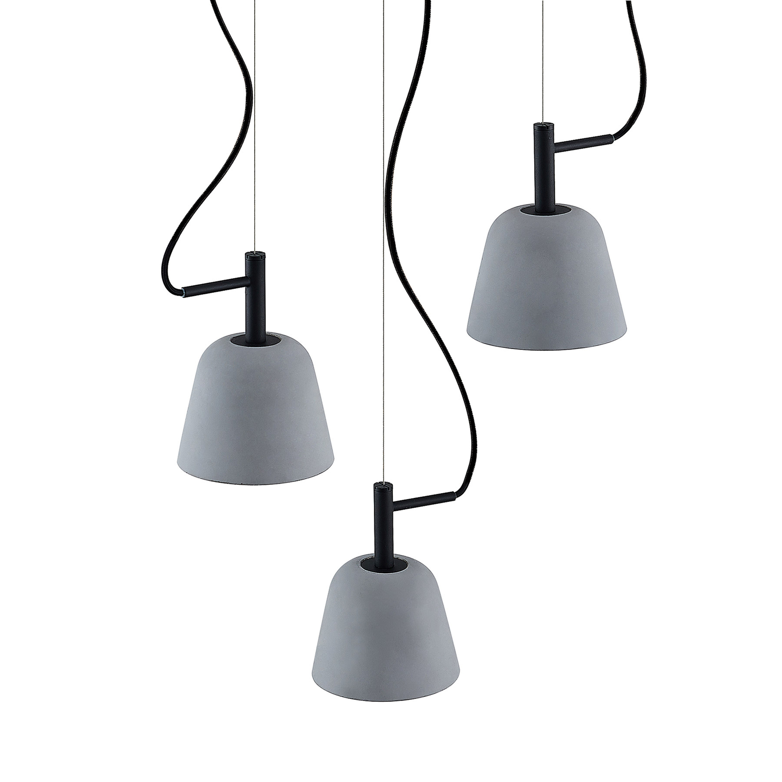 Lucande Otavis-riippuvalaisin Betonia 3-lamppuinen - Image 7
