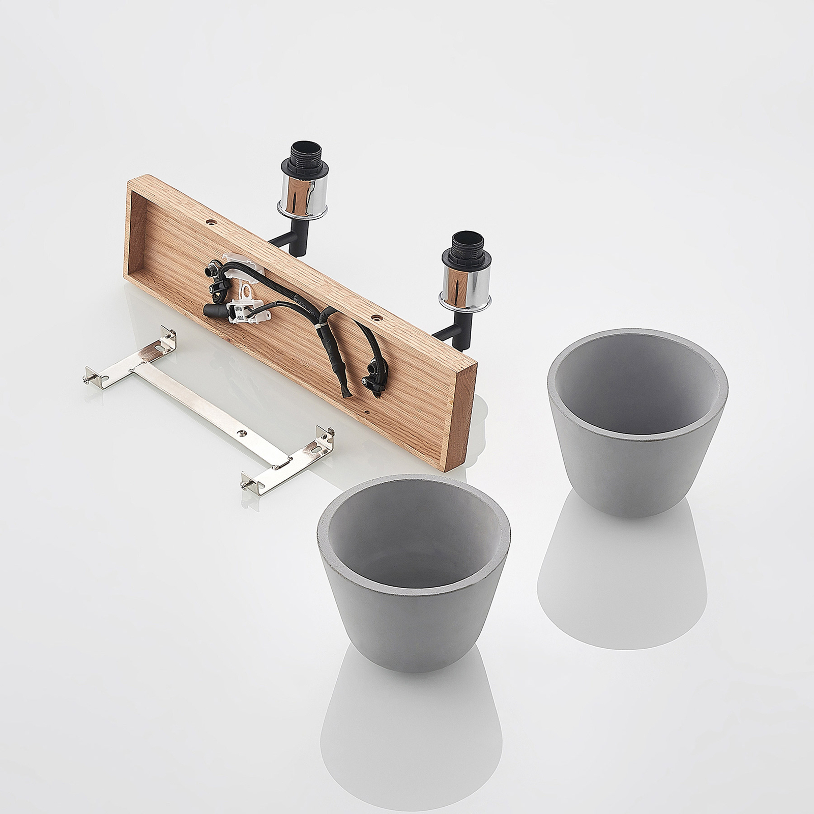 Lucande Otavis-seinävalaisin Betonia, 2-lamppuinen - Image 8