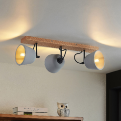 Lucande Otavis-seinävalaisin Betonia, 3-lamppuinen