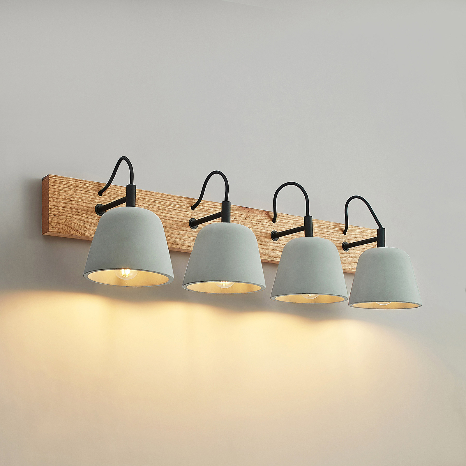 Lucande Otavis-seinävalaisin Betonia, 4-lamppuinen - Image 5