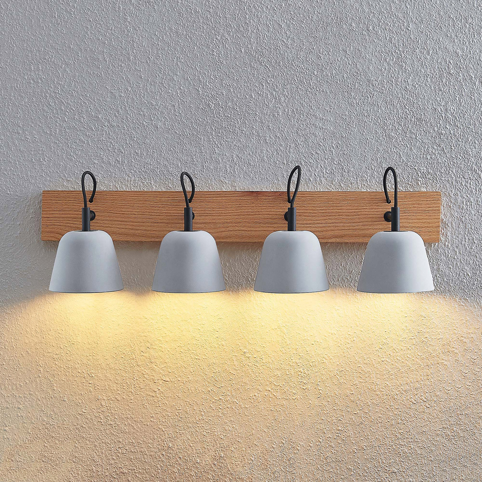 Lucande Otavis-seinävalaisin Betonia, 4-lamppuinen - Image 6