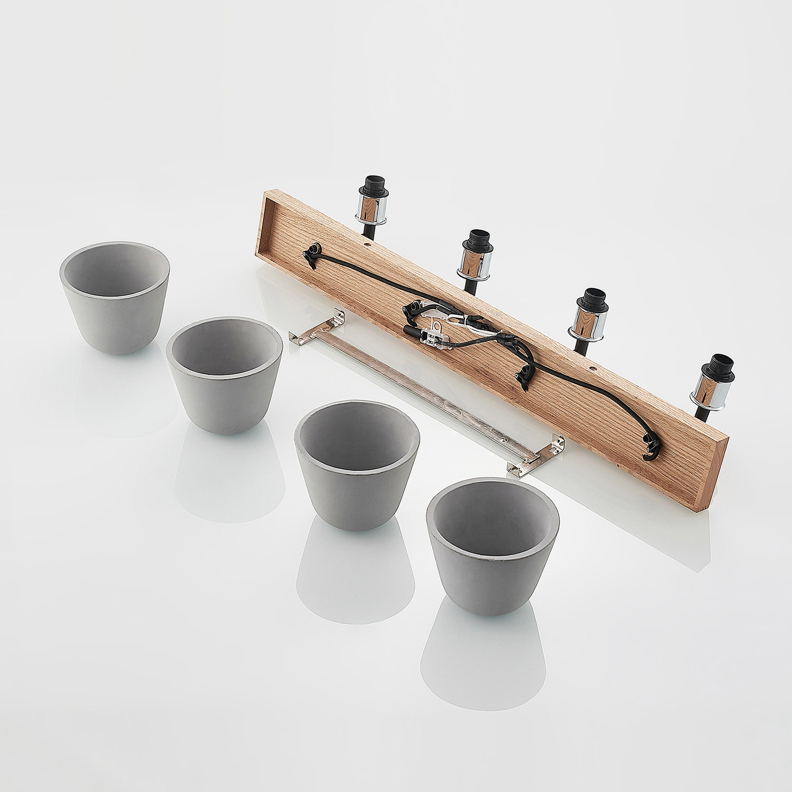 Lucande Otavis-seinävalaisin Betonia, 4-lamppuinen - Image 8